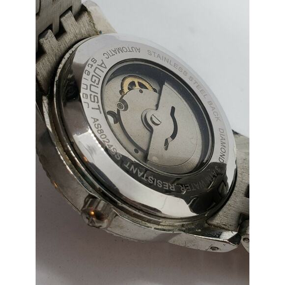 August Steiner Men's Automatic AS8024SS - Picture 5 of 12